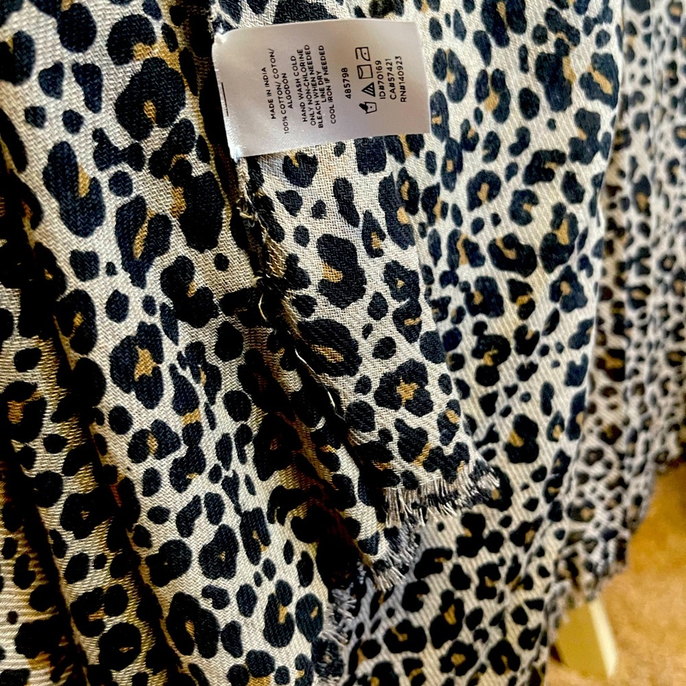 Talbots animal print scarf